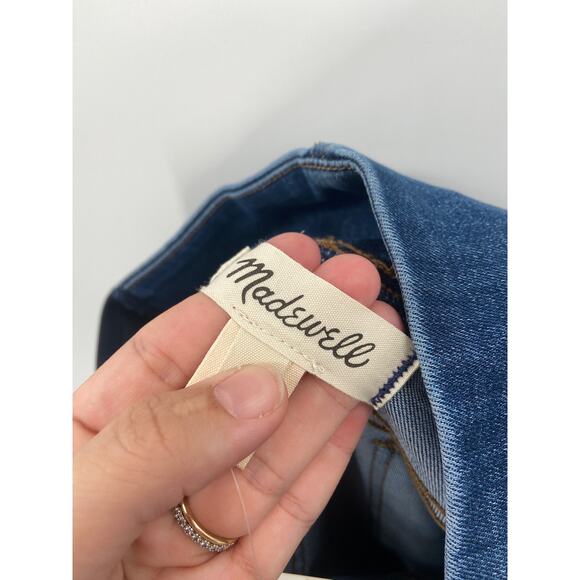 Madewell Maternity Over-the-Belly Skinny Jeans in Danny Blue Wash Denim 28 - Picture 6 of 9